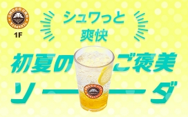 シュワっと爽快「ゆずレモンソーダ」新発売