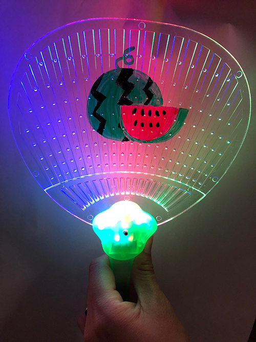 光るうちわを作ろう!